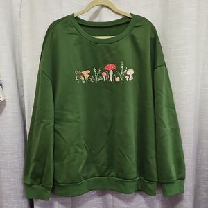 SHEIN Forest Green Fleece Top